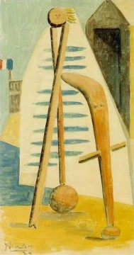 bath bather bathers baths Painting - Bather Dinard Beach 1928 Pablo Picasso